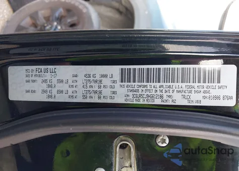 2017 Ram 2500 Tradesman 4X4 6'4 Box из США, поврежденный, VIN 3C6UR5CJ9HG612186